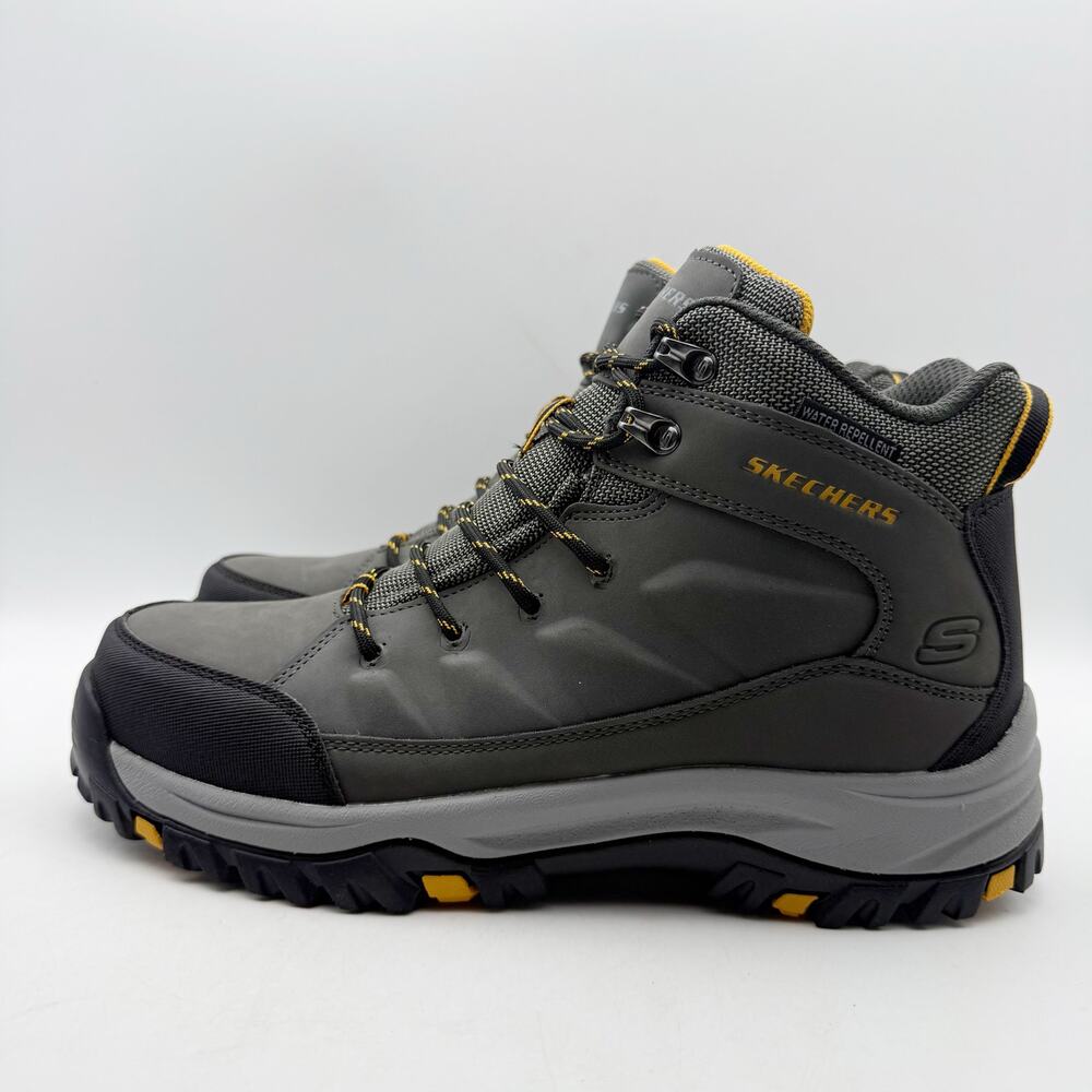 Skechers Mens Relment Daggett Hiking Boots US 9 Grey Water Repellent NIB - Picture 8 of 13